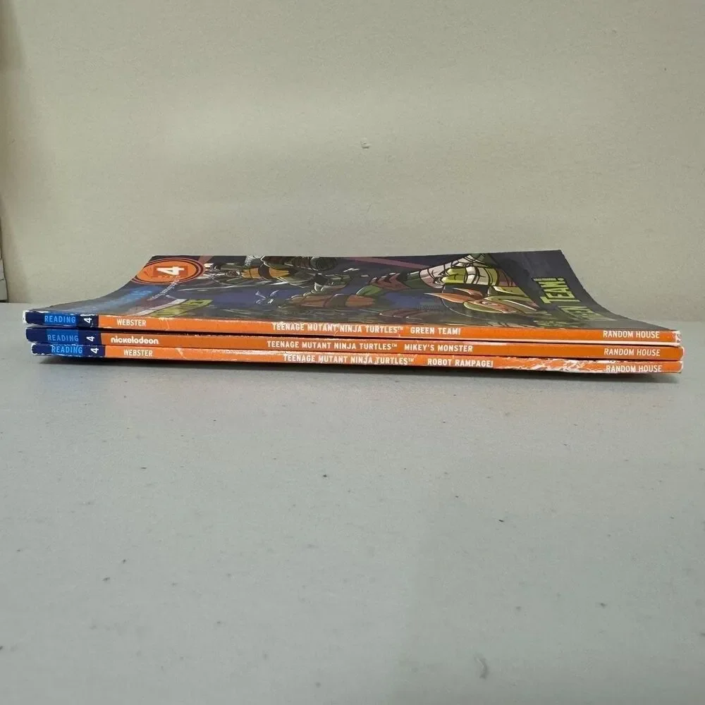 Teenage Mutant Ninja Turtles Books TMNJ 3 Set Grades 2-3 Level 4 Step To Reading
